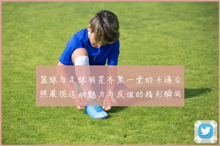 篮球与足球明星齐聚一堂的卡通合照展现运动魅力与友谊的精彩瞬间