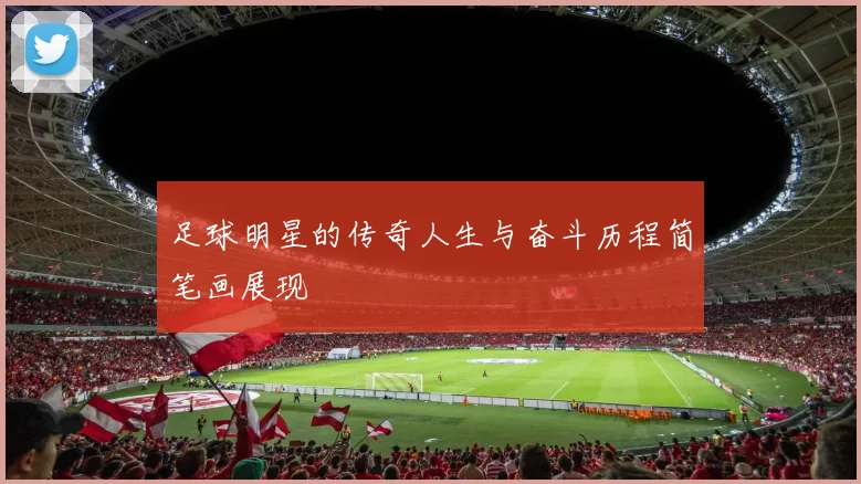 足球明星的传奇人生与奋斗历程简笔画展现